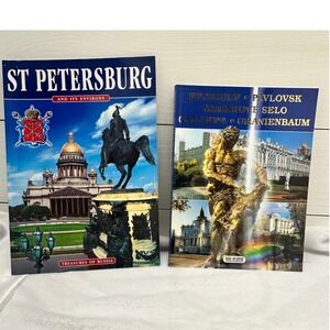 St Petersburg Treasures of Russia Book Set Peterhof Pavlovsk Gatchina Excellent
